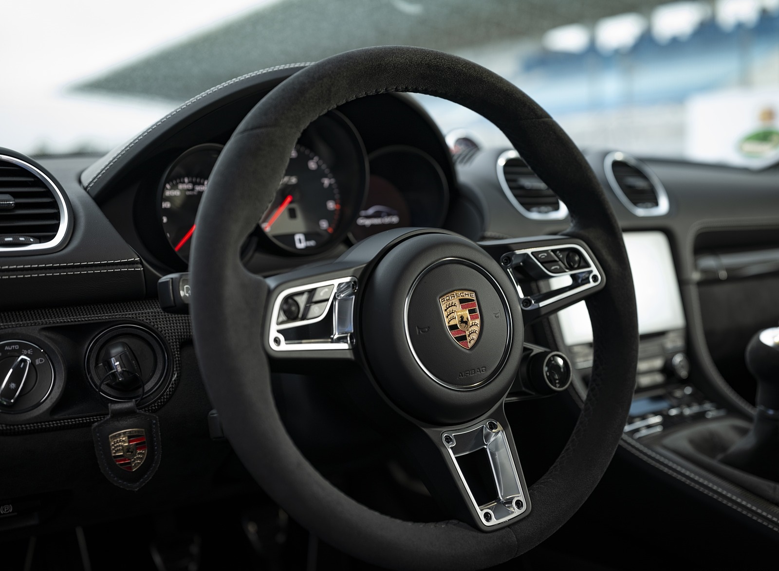 2020 Porsche 718 Cayman GTS 4.0 (Color: Phyton Green) Interior Steering Wheel Wallpapers #136 of 192