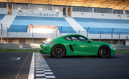 2020 Porsche 718 Cayman GTS 4.0 (Color: Phyton Green) Side Wallpapers 450x275 (103)