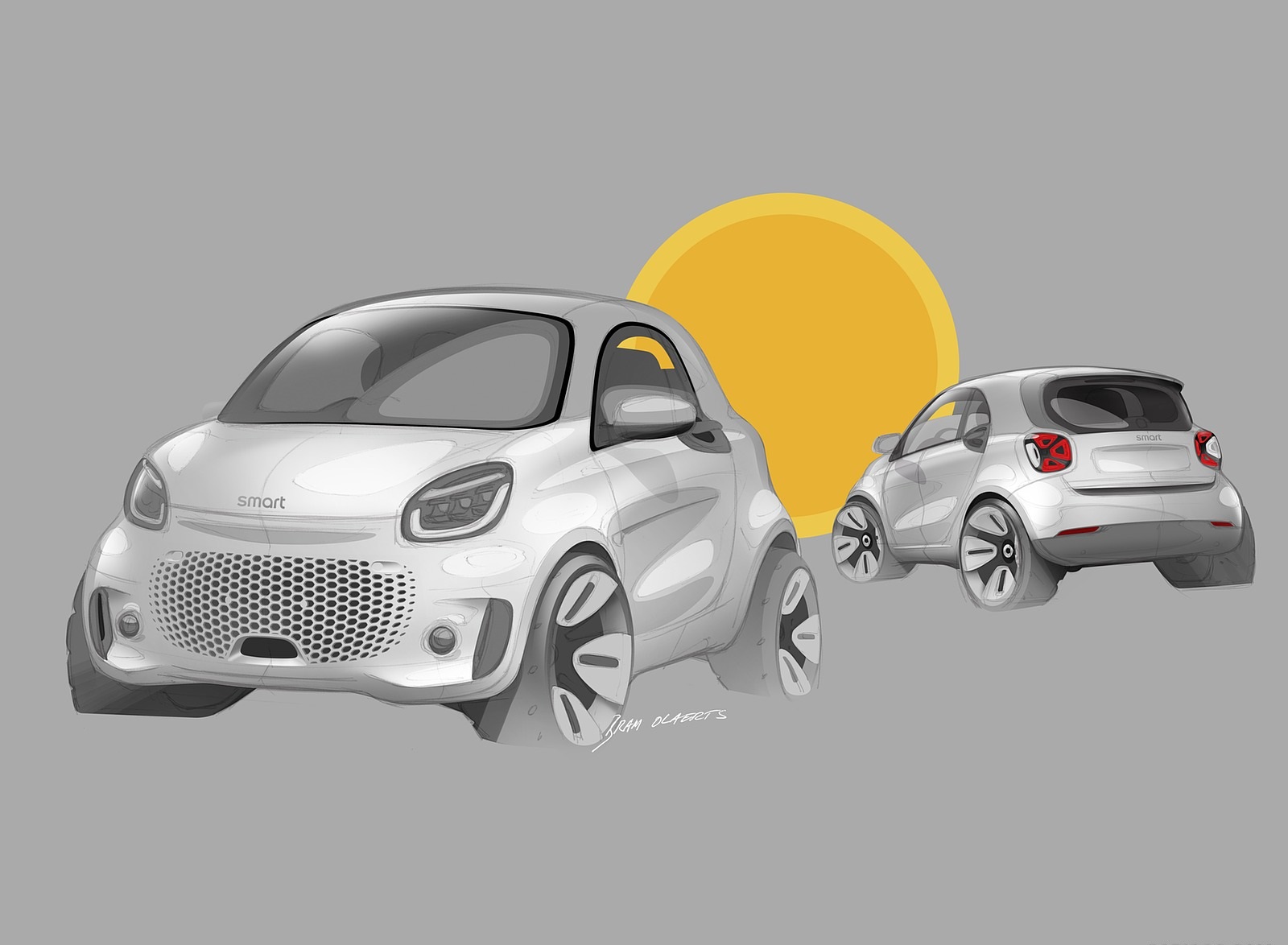 2020 Smart EQ ForTwo Coupe Design Sketch Wallpapers  #90 of 94