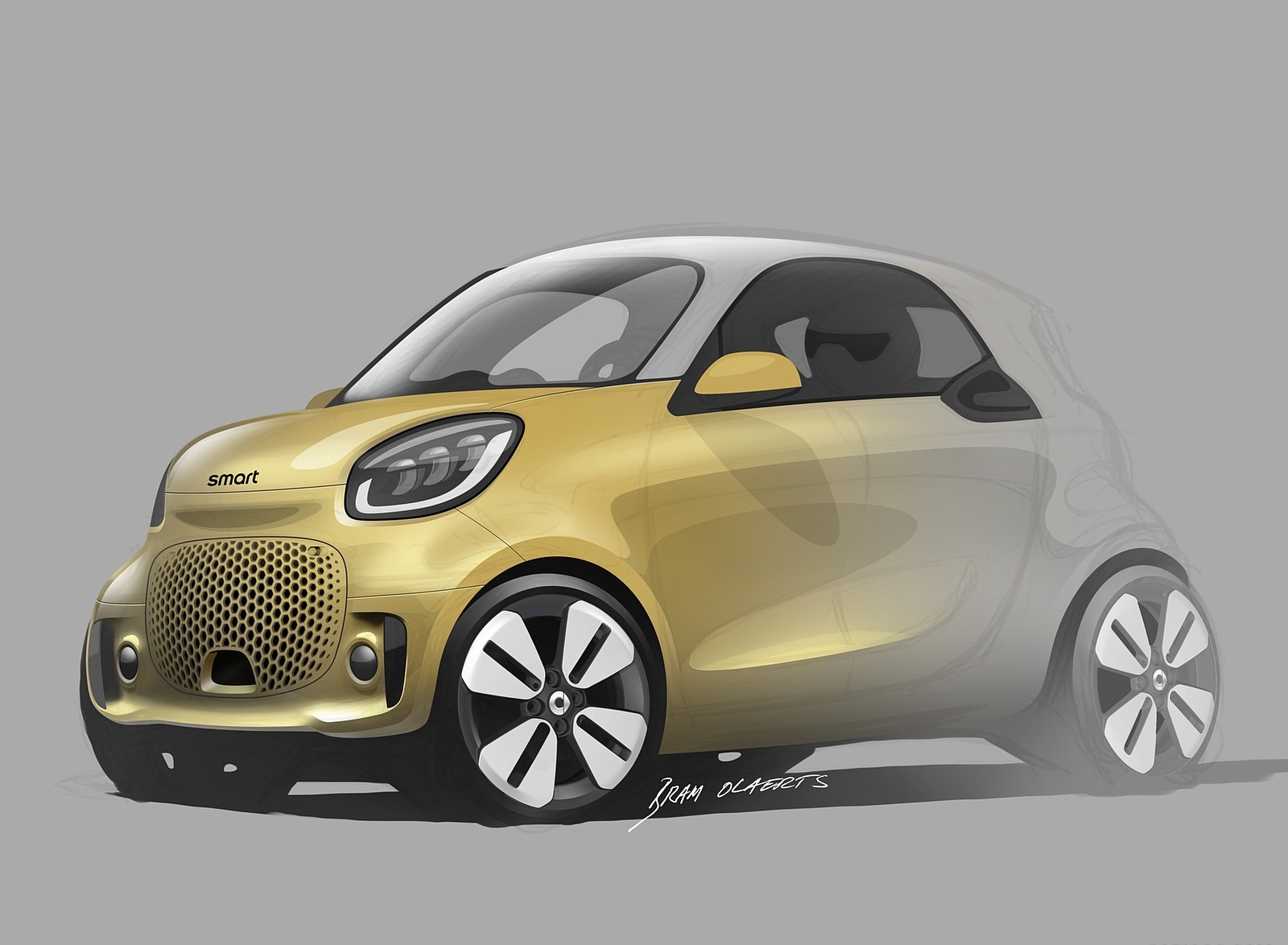 2020 Smart EQ ForTwo Coupe Design Sketch Wallpapers #92 of 94