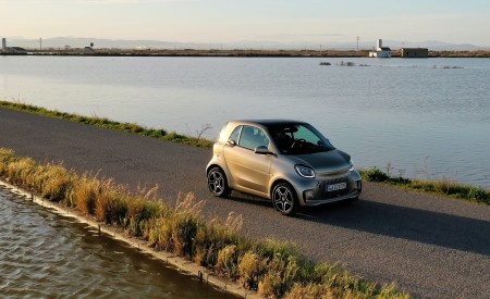 2020 Smart EQ ForTwo Coupe Pulse Line (Color: Gold Beige) Front Three-Quarter Wallpapers  450x275 (54)