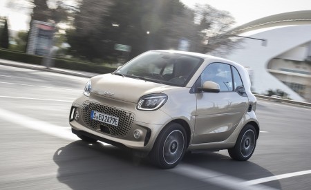 2020 Smart EQ ForTwo Coupe Pulse Line (Color: Gold Beige) Front Three-Quarter Wallpapers  450x275 (50)