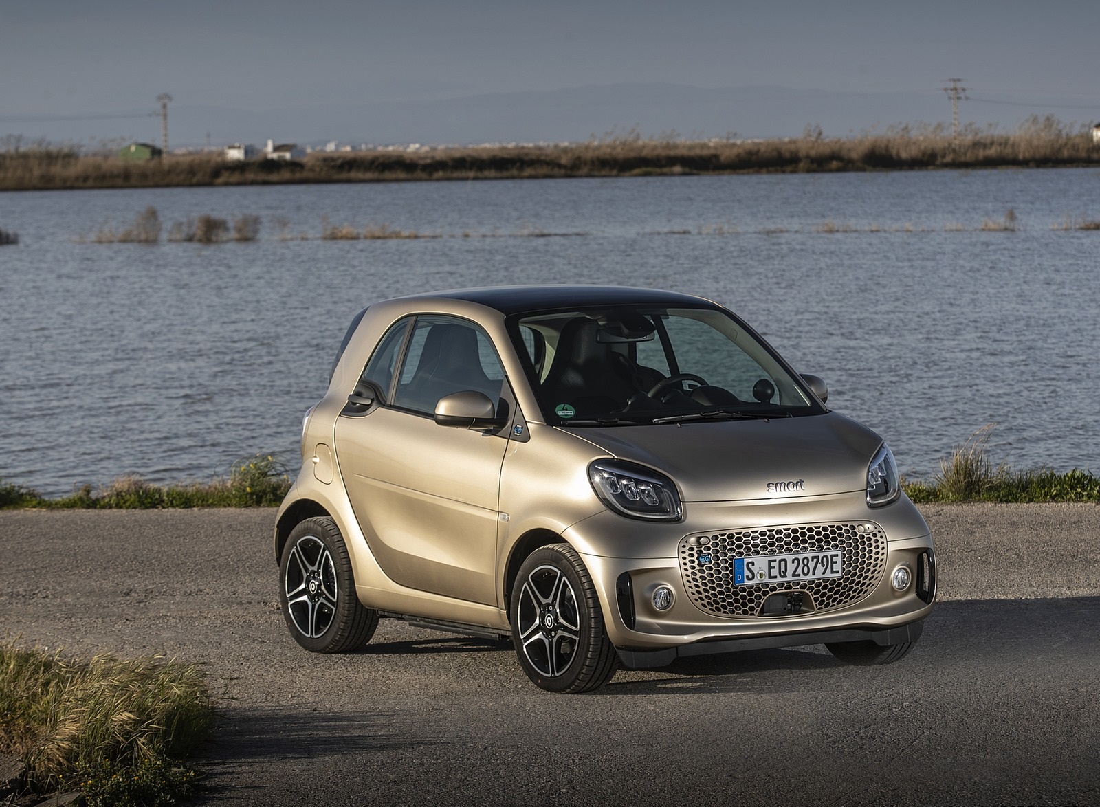 2020 Smart EQ ForTwo Coupe Pulse Line (Color: Gold Beige) Front Three-Quarter Wallpapers #61 of 94