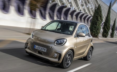 2020 Smart EQ ForTwo Coupe Pulse Line (Color: Gold Beige) Front Three-Quarter Wallpapers 450x275 (51)