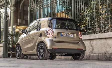 2020 Smart EQ ForTwo Coupe Pulse Line (Color: Gold Beige) Rear Three-Quarter Wallpapers  450x275 (74)