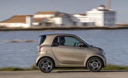 2020 Smart EQ ForTwo Coupe Pulse Line (Color: Gold Beige) Side Wallpapers 450x275 (53)