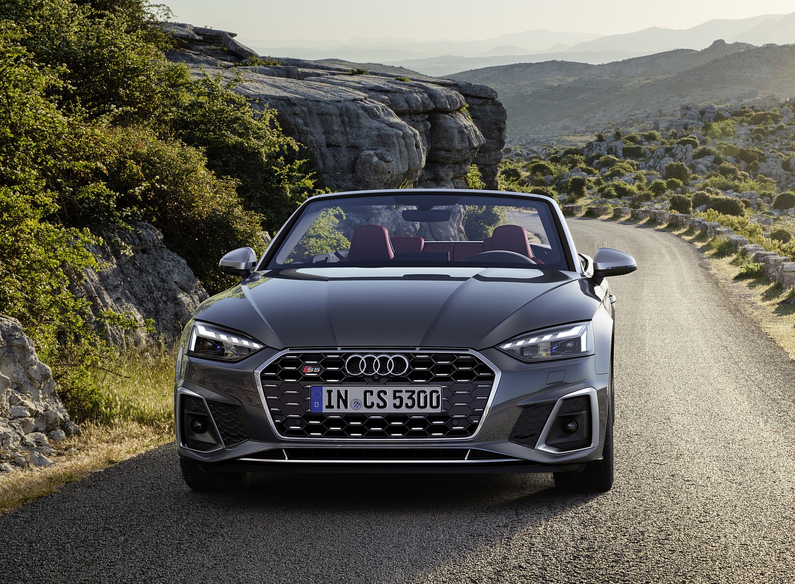 2021 Audi S5 Cabriolet (Color: Daytona Gray) Front Wallpapers (2)