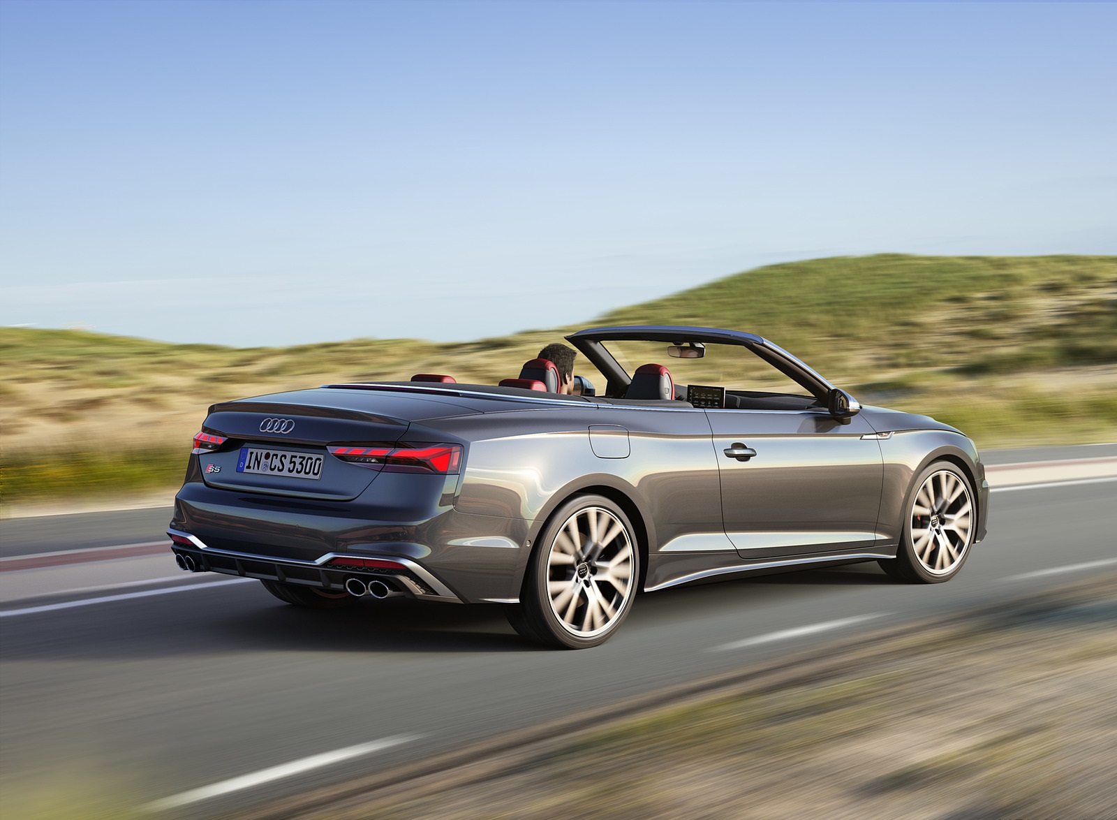 2021 Audi S5 Cabriolet (Color: Daytona Gray) Rear Three-Quarter Wallpapers (3)