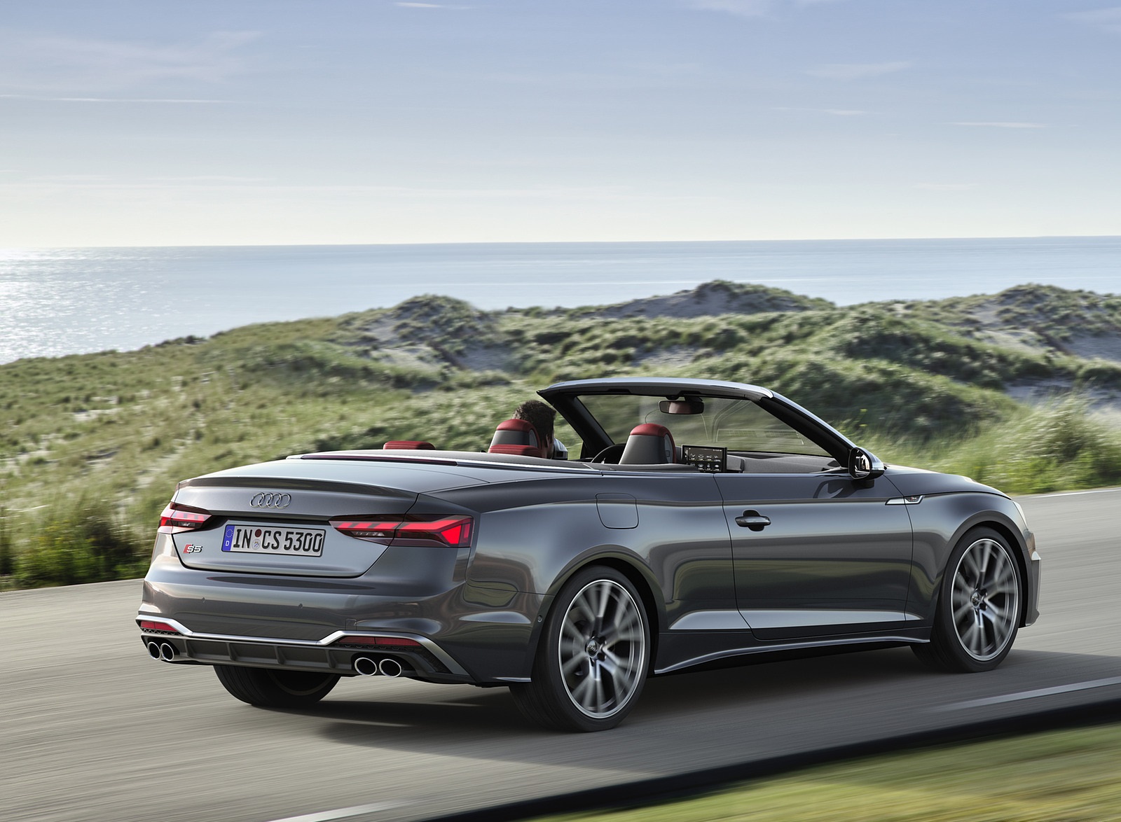 2021 Audi S5 Cabriolet (Color: Daytona Gray) Rear Three-Quarter Wallpapers (4)