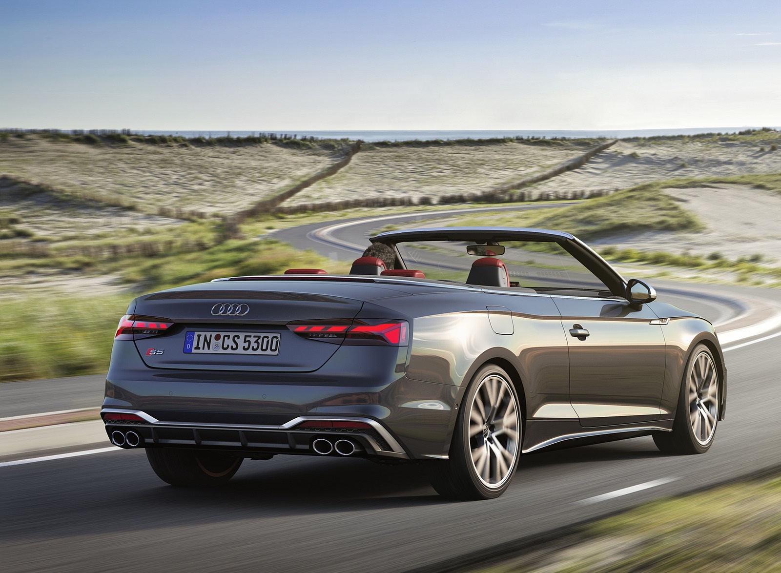 2021 Audi S5 Cabriolet (Color: Daytona Gray) Rear Three-Quarter Wallpapers #5 of 21