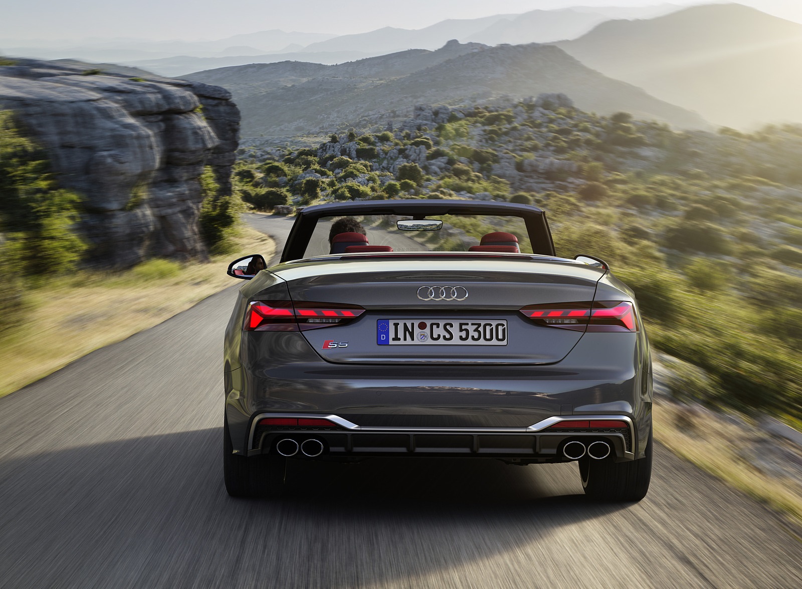 2021 Audi S5 Cabriolet (Color: Daytona Gray) Rear Wallpapers #6 of 21