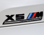 2020 BMW X5 M Competition (Color: Mineral White; US-Spec) Badge Wallpapers 150x120