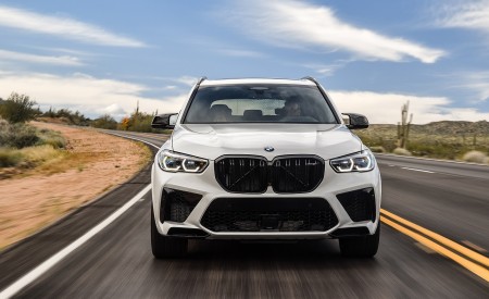 2020 BMW X5 M Competition (Color: Mineral White; US-Spec) Front Wallpapers 450x275 (133)