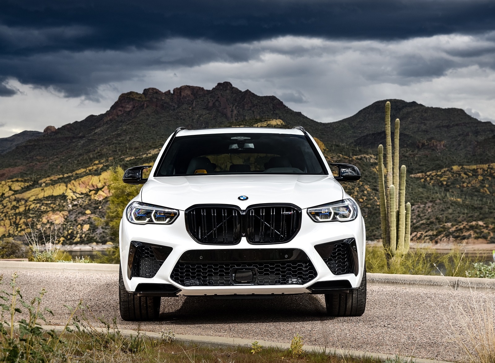 2020 BMW X5 M Competition (Color: Mineral White; US-Spec) Front Wallpapers #176 of 196