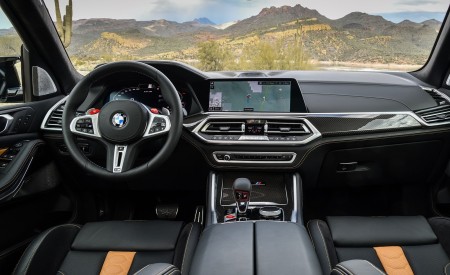 2020 BMW X5 M Competition (Color: Mineral White; US-Spec) Interior Cockpit Wallpapers 450x275 (189)