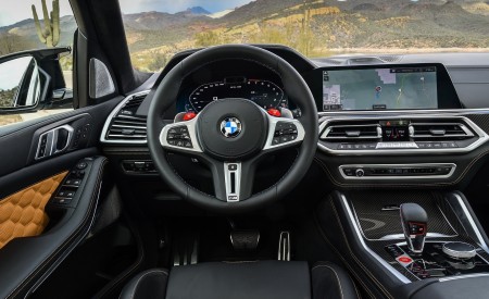 2020 BMW X5 M Competition (Color: Mineral White; US-Spec) Interior Cockpit Wallpapers 450x275 (190)