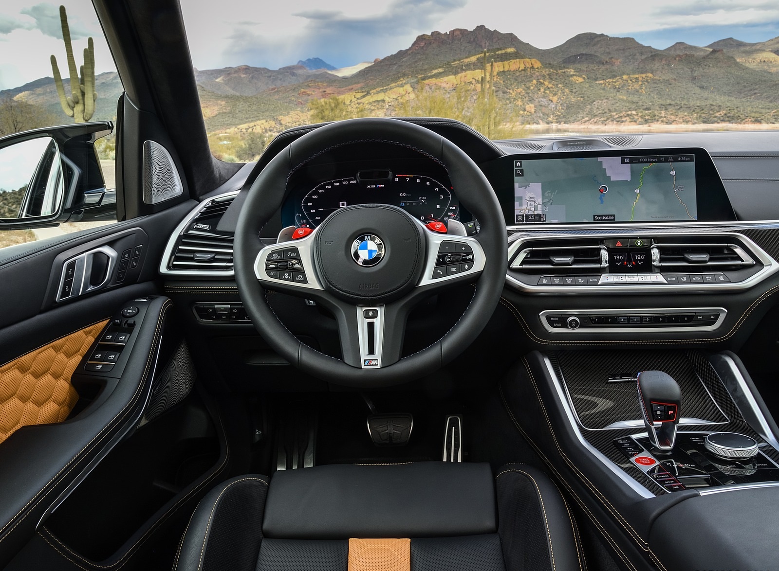 2020 BMW X5 M Competition (Color: Mineral White; US-Spec) Interior Cockpit Wallpapers #190 of 196