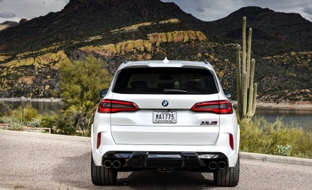 2020 BMW X5 M Competition (Color: Mineral White; US-Spec) Rear Wallpapers 450x275 (177)