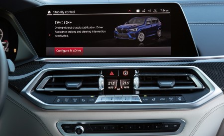 2020 BMW X5 M Competition (Color: Tanzanit Blue Metallic; US-Spec) Central Console Wallpapers 450x275 (100)