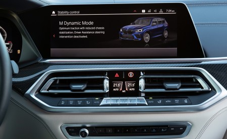 2020 BMW X5 M Competition (Color: Tanzanit Blue Metallic; US-Spec) Central Console Wallpapers 450x275 (97)