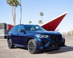 2020 BMW X5 M Competition (Color: Tanzanit Blue Metallic; US-Spec) Front Three-Quarter Wallpapers 150x120