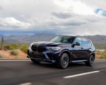 2020 BMW X5 M Competition (Color: Tanzanit Blue Metallic; US-Spec) Front Three-Quarter Wallpapers 150x120