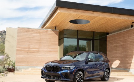 2020 BMW X5 M Competition (Color: Tanzanit Blue Metallic; US-Spec) Front Three-Quarter Wallpapers 450x275 (53)