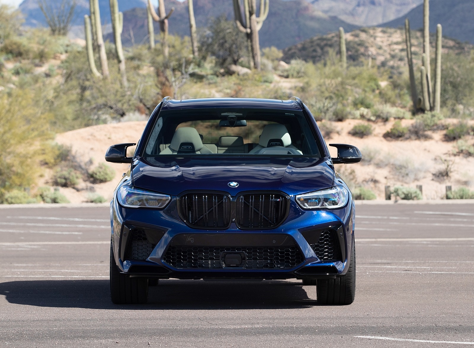 2020 BMW X5 M Competition (Color: Tanzanit Blue Metallic; US-Spec) Front Wallpapers #68 of 196
