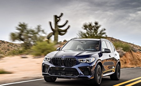 2020 BMW X5 M Competition (Color: Tanzanit Blue Metallic; US-Spec) Front Wallpapers 450x275 (18)