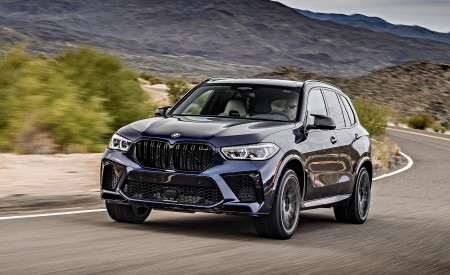 2020 BMW X5 M Competition (Color: Tanzanit Blue Metallic; US-Spec) Front Wallpapers 450x275 (1)