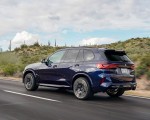 2020 BMW X5 M Competition (Color: Tanzanit Blue Metallic; US-Spec) Rear Three-Quarter Wallpapers 150x120