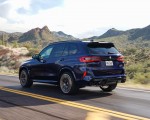 2020 BMW X5 M Competition (Color: Tanzanit Blue Metallic; US-Spec) Rear Three-Quarter Wallpapers 150x120