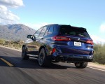 2020 BMW X5 M Competition (Color: Tanzanit Blue Metallic; US-Spec) Rear Three-Quarter Wallpapers 150x120