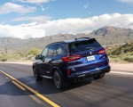 2020 BMW X5 M Competition (Color: Tanzanit Blue Metallic; US-Spec) Rear Three-Quarter Wallpapers 150x120