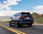 2020 BMW X5 M Competition (Color: Tanzanit Blue Metallic; US-Spec) Rear Three-Quarter Wallpapers 150x120