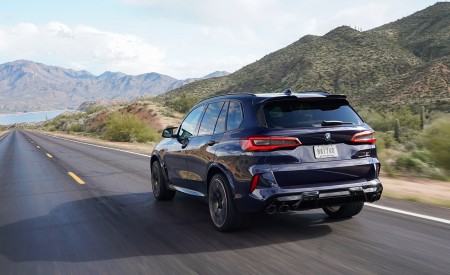 2020 BMW X5 M Competition (Color: Tanzanit Blue Metallic; US-Spec) Rear Wallpapers 450x275 (40)