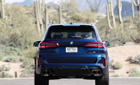 2020 BMW X5 M Competition (Color: Tanzanit Blue Metallic; US-Spec) Rear Wallpapers 450x275 (71)