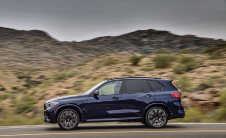 2020 BMW X5 M Competition (Color: Tanzanit Blue Metallic; US-Spec) Side Wallpapers 450x275 (43)