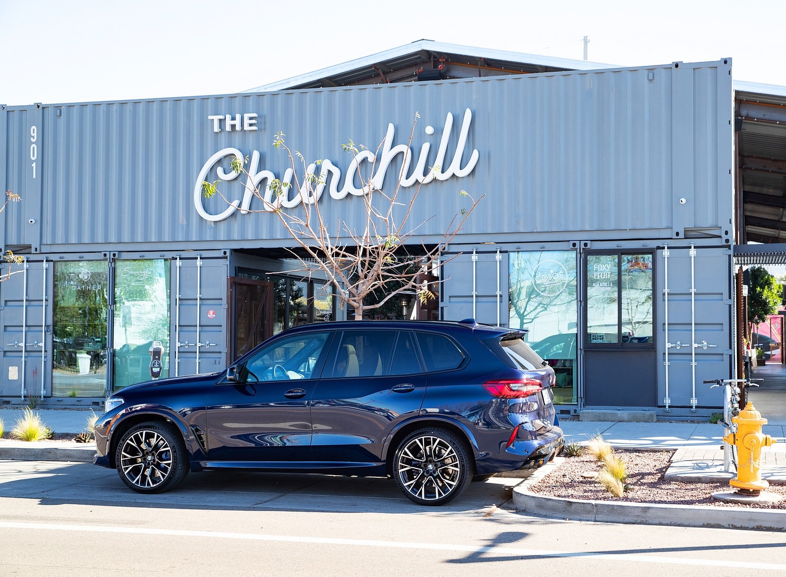 2020 BMW X5 M Competition (Color: Tanzanit Blue Metallic; US-Spec) Side