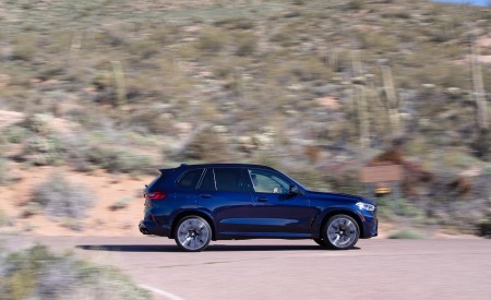 2020 BMW X5 M Competition (Color: Tanzanit Blue Metallic; US-Spec) Side Wallpapers 450x275 (42)