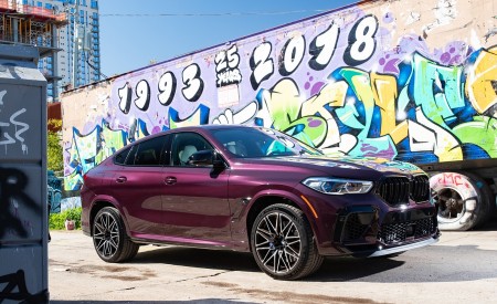 2020 BMW X6 M Competition (Color: Ametrine Metallic; US-Spec) Front Three-Quarter Wallpapers 450x275 (86)