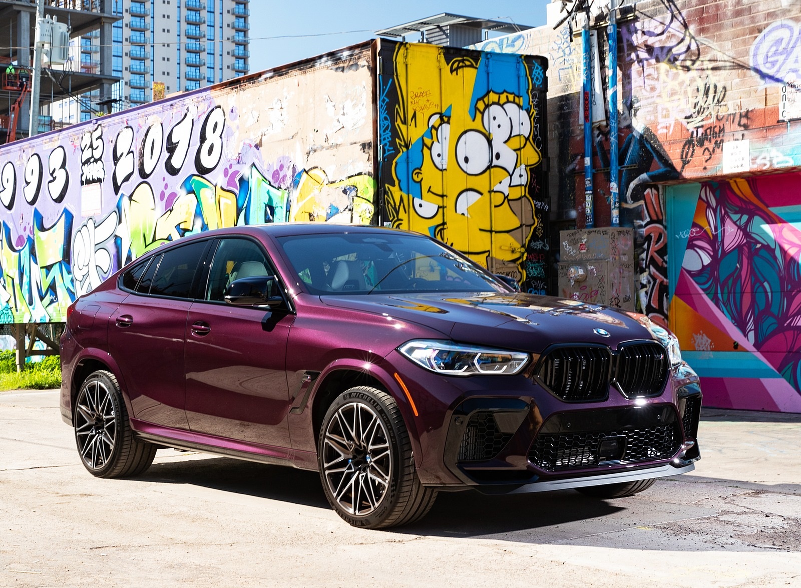 2020 BMW X6 M Competition (Color: Ametrine Metallic; US-Spec) Front Three-Quarter Wallpapers #87 of 206