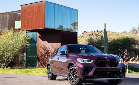 2020 BMW X6 M Competition (Color: Ametrine Metallic; US-Spec) Front Three-Quarter Wallpapers 450x275 (88)