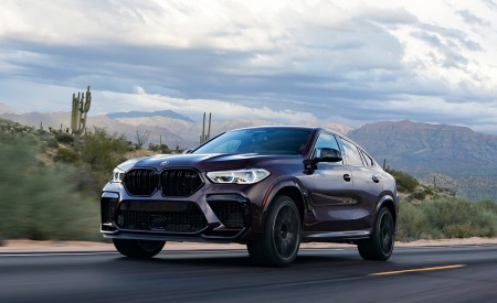 2020 BMW X6 M Competition (Color: Ametrine Metallic; US-Spec) Front Three-Quarter Wallpapers 450x275 (23)