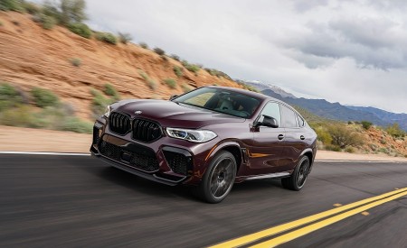 2020 BMW X6 M Competition (Color: Ametrine Metallic; US-Spec) Front Three-Quarter Wallpapers 450x275 (13)
