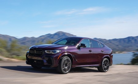 2020 BMW X6 M Competition (Color: Ametrine Metallic; US-Spec) Front Three-Quarter Wallpapers 450x275 (6)