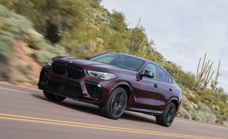2020 BMW X6 M Competition (Color: Ametrine Metallic; US-Spec) Front Three-Quarter Wallpapers 450x275 (7)