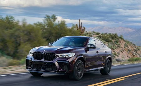2020 BMW X6 M Competition (Color: Ametrine Metallic; US-Spec) Front Three-Quarter Wallpapers 450x275 (15)