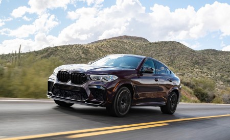 2020 BMW X6 M Competition (Color: Ametrine Metallic; US-Spec) Front Three-Quarter Wallpapers 450x275 (16)