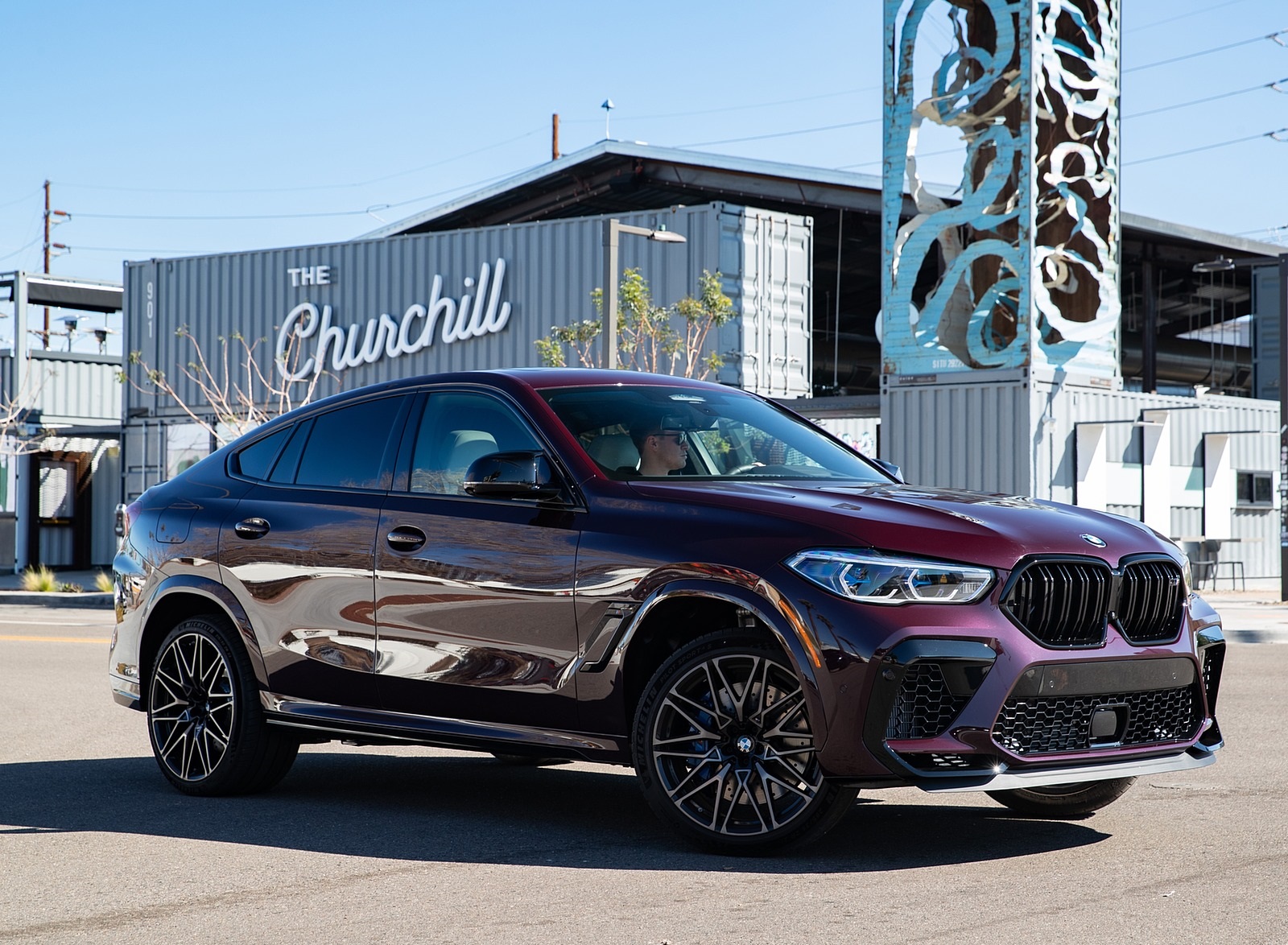 2020 BMW X6 M Competition (Color: Ametrine Metallic; US-Spec) Front Three-Quarter Wallpapers #84 of 206